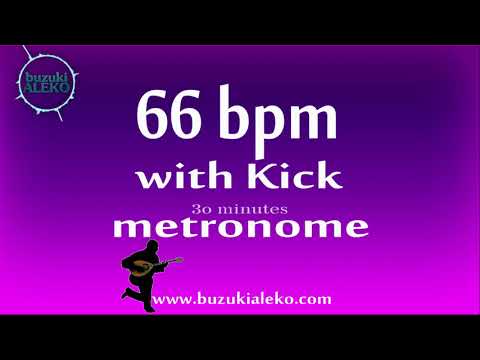 66 bpm metronome with Kick - Adagio