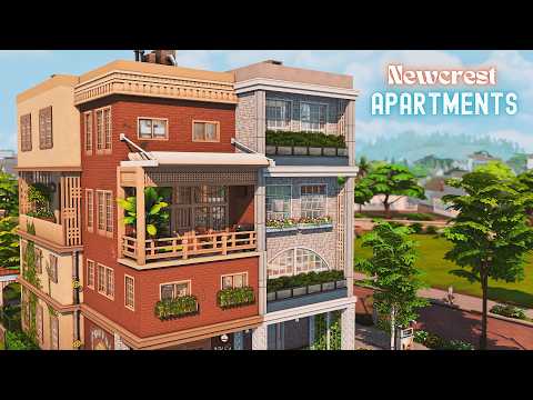 Newcrest Apartment Complex 🏙️🌳 | Rentals | The Sims 4 Stop Motion | NOCC