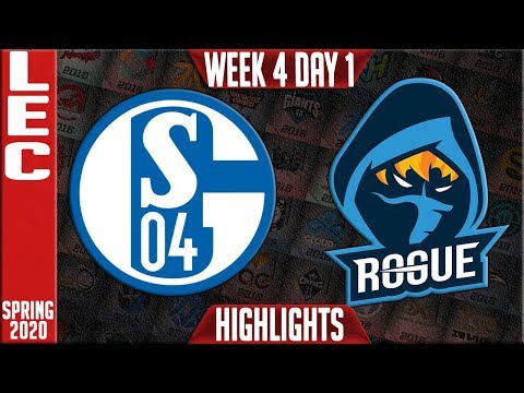 S04 vs RGE Highlights | LEC Spring 2020 W4D1 | Schalke 04 vs Rogue