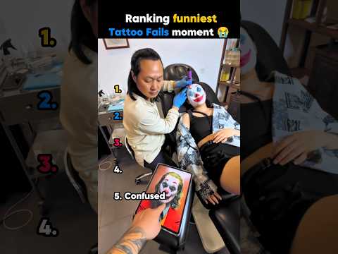 Ranking the funniest Tattoo Fails moment#funny
