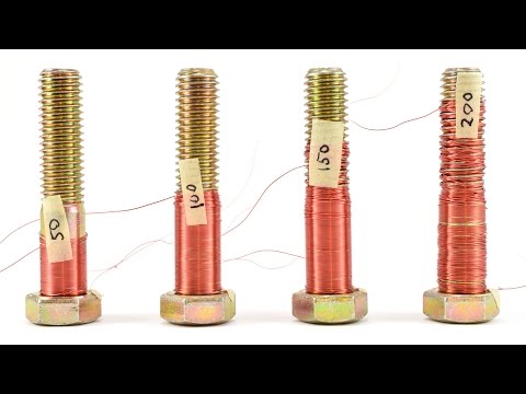 Part of a video titled How to Make an Electromagnet - YouTube