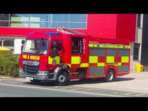 Burnley Second Pump Turnout - Lancashire Fire and Rescue Service