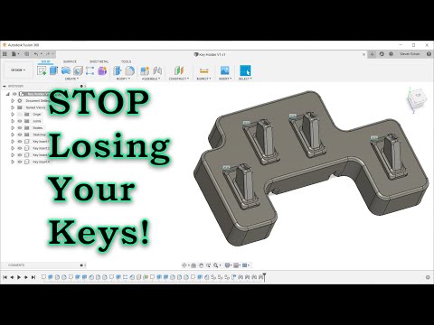 Tired of Losing your Keys! Use Fusion 360 and 3D Printing to Solve the Problem.