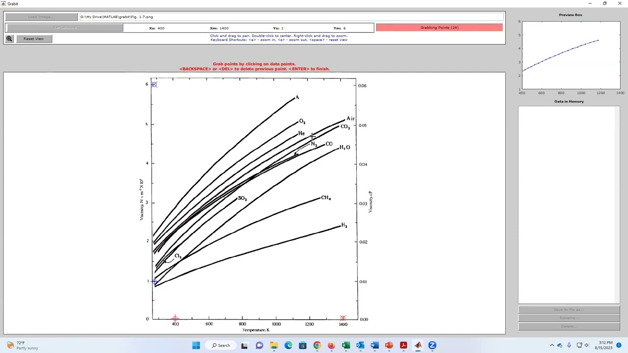 Graph/Plot digitizing in MATLAB