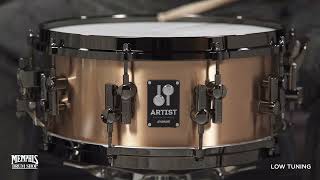 Video thumbnail for Sonor 14x6 Artist Series Cast Bronze Snare Drum (AS-1406-BRB-SDBD) by Memphis Drum Shop