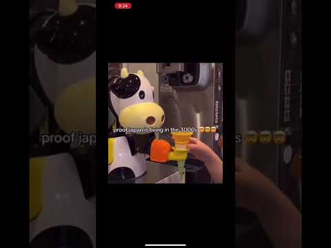 Funny icecream machine #japan #technology #fail#trending