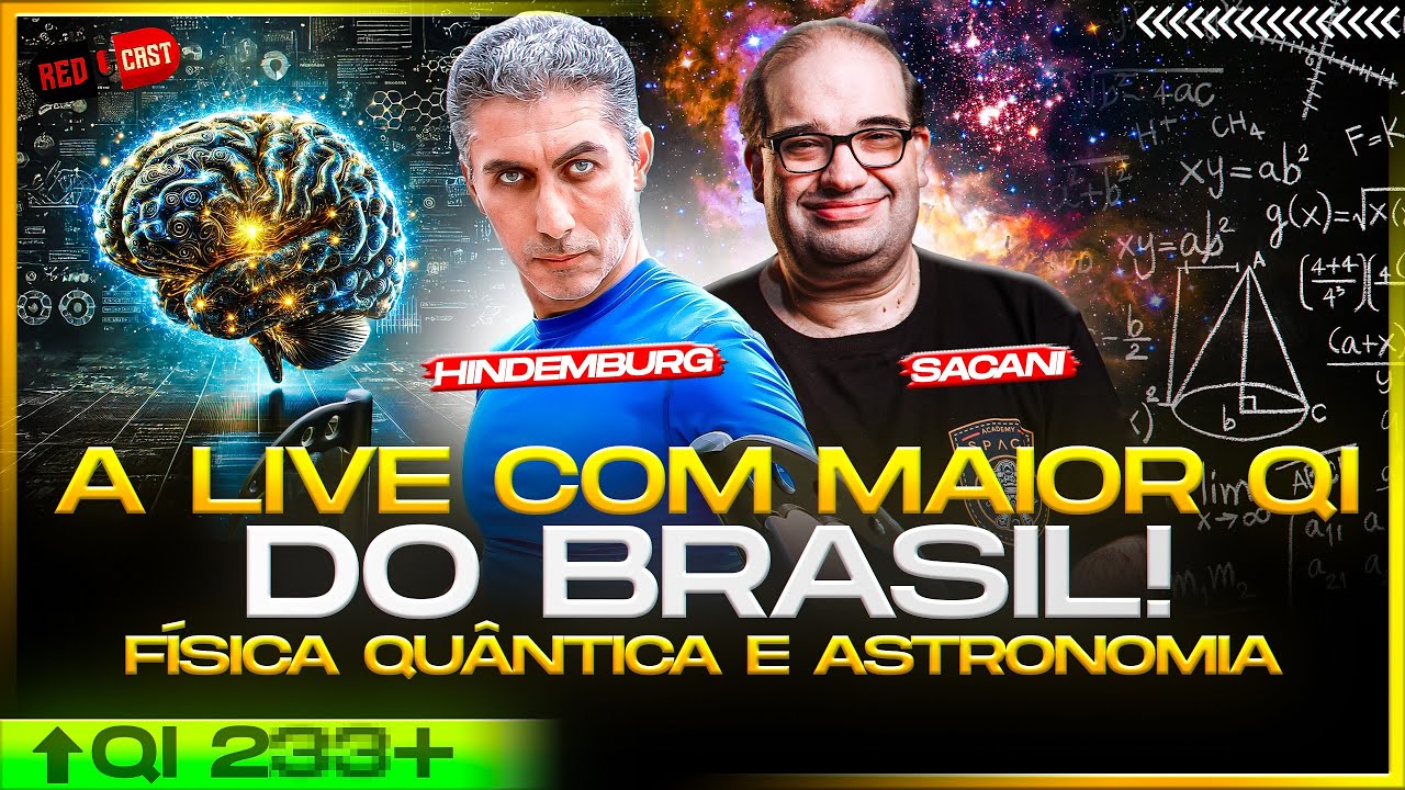 HINDEMBURG MELÃO JR E SÉRGIO SACANI: A LIVE COM MAIOR QI DO BRASIL!