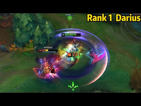 Rank 1 Darius: He is SOLO CARRYING with Darius! *21 KILLS*