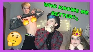WHO KNOWS ME BETTER CHALLENGE! Tanner vs Taylor | Tristan Braungardt