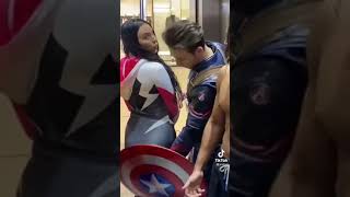 Marvel captain America elevator prank funny VIDEO 