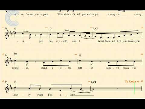 Trumpet - Stronger - Kelly Clarkson - Sheet Music, Chords, & Vocals