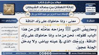 193 - معنى  وإنا حاملوك على وَلَد الناقة -  فوائد إغاثة اللهفان من مصائد الشيطان image