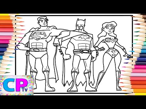 Justice League Coloring Pages/Superman/Batman/Wonder Woman/3rd Prototype - I Know [NCS Release]