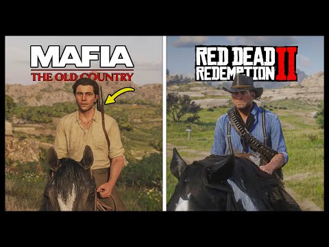Mafia: The Old Country vs Red Dead Redemption 2 - Details and Physics Comparison