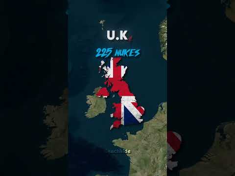 Countries with the Most Nukes ☢️ #history #nuke #shorts
