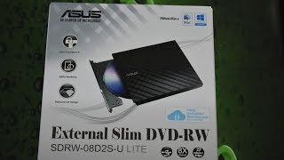 ASUS SDRW-08D2S-U LITE/BLK/G/AS - відео 1