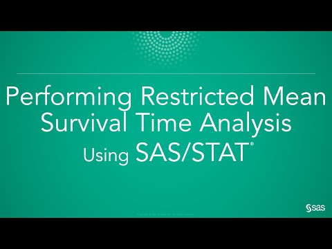 使用SAS/STAT進行限制性平均生存時間分析(RMST) (Performing Restricted Mean Survival Time Analysis (RMST) Using SAS/STAT)