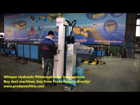 Vertical Whisper loc hydraulic Pittsburgh seam locker machine
