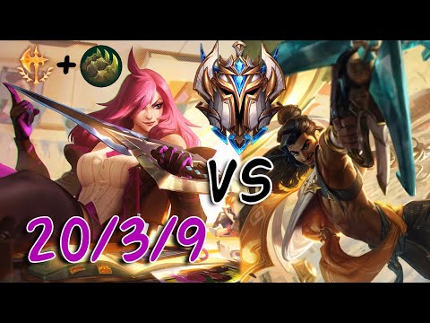 CHALLENGER TOP Katarina DESTROYS Akshan - RUNES + BUILD /  Wild Rift Katarina Gameplay