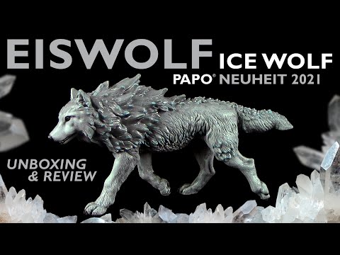 Papo ® Eiswolf / Ice Wolf !!! Neuheit 2021 New !!! Unboxing & Review (Deutsch / German)
