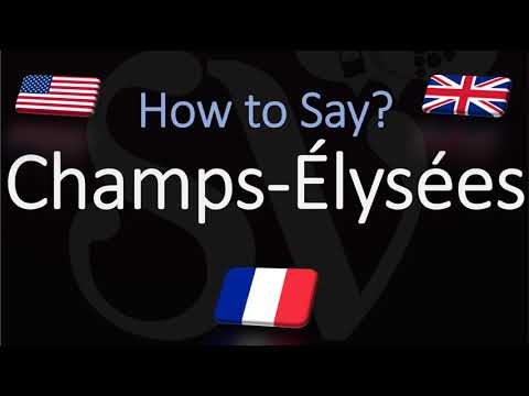 How to Pronounce Champs Élysées? French Pronunciation (Native Speaker)