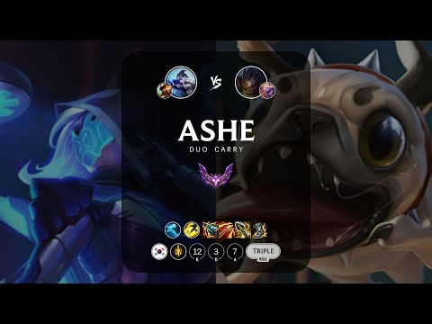 Ashe ADC vs Kog'Maw - KR Master Patch 13.8