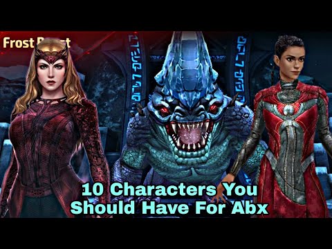 10 Characters You Should Have For Abx - Marvel Future Fight