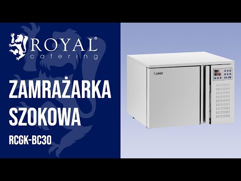 Video - Zamrażarka szokowa - 29,5 l - Royal Catering - wydajność zamrażania: 4/209 kg/min