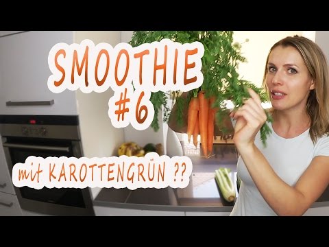 Smoothie Karottengrün | Smoothie Rezept erfrischend, fit | MACA Smoothie  | Gurke Banane Maca Pulver