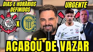 🛑DATAS E HORÁRIOS DEFINIDOS NA LIBERTADORES! PRESIDENTE DO TALLERES DA NOVO PRAZO AO CORINTHIANS! 