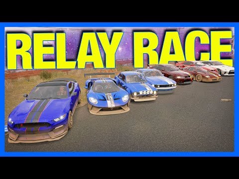Forza Horizon 3 Online : THE RELAY RACE!!