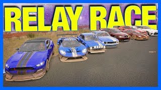 Forza Horizon 3 Online : THE RELAY RACE!!