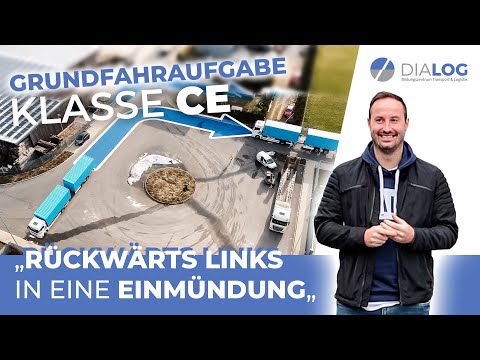 Reversing left into a junction | Basic driving task Class CE tandem trailer explained | DIALOG BZ