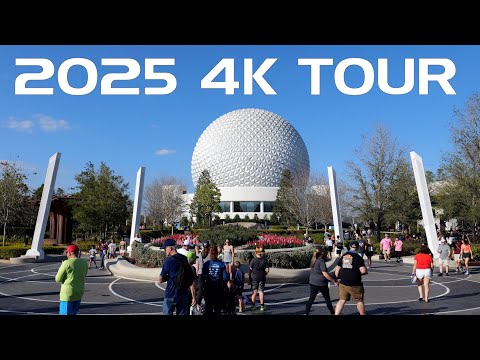 EPCOT 2025 Complete Tour & Walkthrough in 4K | Walt Disney World Orlando Florida February 2025