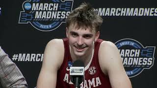 Watch Alabama Head Coach Nate Oats and Alabama Players North Carolina Post Game Press Conference