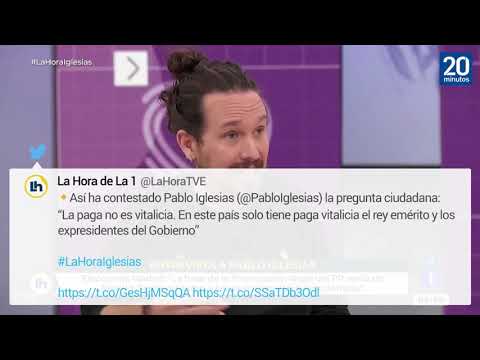 Pablo Iglesias, sobre la indemnización de 5.300 euros al mes: "Es un derecho que me corresponde"