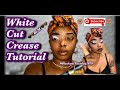 How To WHITE CUT CREASE Beginner Friendly Tutorial I AM PROUD TO BE BLACK BLM HOWTO CUTCREASE