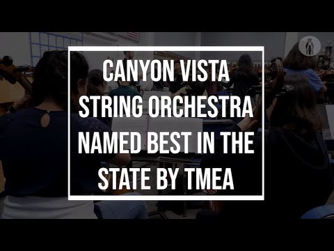 Canyon Vista Orchestra named best in the state by TMEA