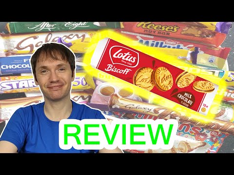 Lotus Biscoff - Milk Chocolate Flavour Cream Biscuits Review