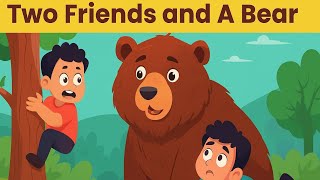 Two Friends and A Bear | Moral Story for Kids/English Story @TheStoryZon