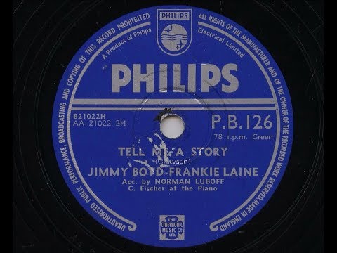 Jimmy Boyd   Frankie Laine 'Tell Me A Story' 1953 78 rpm