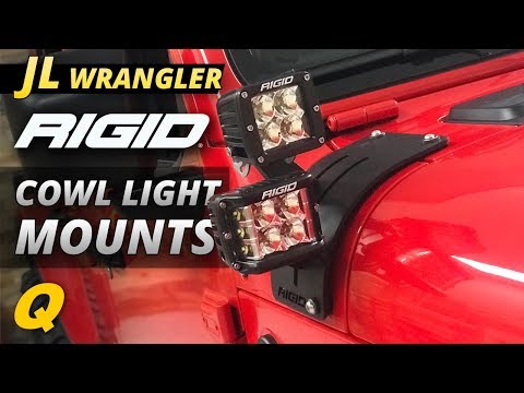 Rigid Industries Cowl Light Mount Install & Review for Jeep Wrangler JL and Jeep Gladiator JT