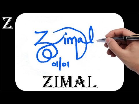 Zimal name signature design - Z signature style - How to signature your name