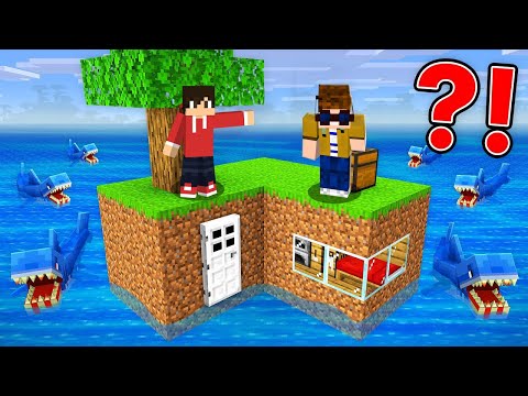 WIR ÜBERLEBEN auf EINEM SEE BLOCK in Minecraft!