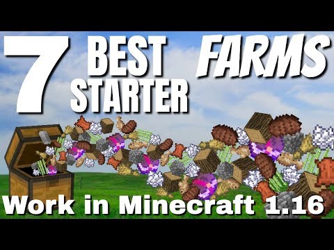 Avomance - 7 EASY Minecraft Starter Farms for Minecraft Survival: BEST Minecraft Farms for the Start of a Game