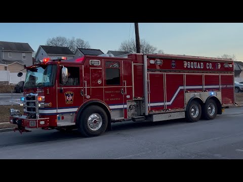 Union Township NJ FD Squad Co. 1 responding to a MVA. | Video; 544