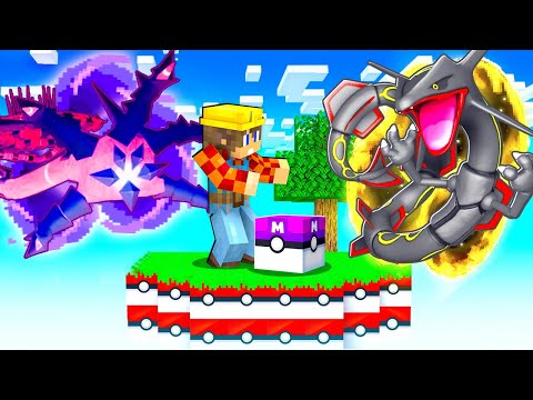 SOPRAVVIVO SOPRA UN BLOCCO POKEMON LEGGENDARIO SU MINECRAFT - ITA