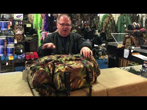 Dutch Army Woodland Backpack (with side packs)