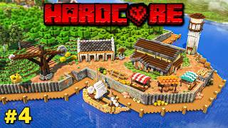 I Built a Cozy Harbor in Hardcore Minecraft!