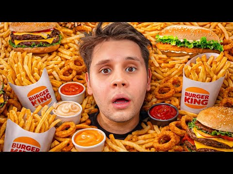 Eine Woche nur Burger King essen 2.0🍔 – ich musste mir jedes Essen verdienen!